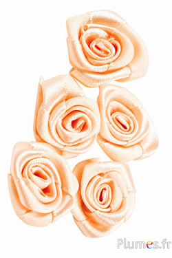 Satinblumen - Ø 2 cm - aprikose